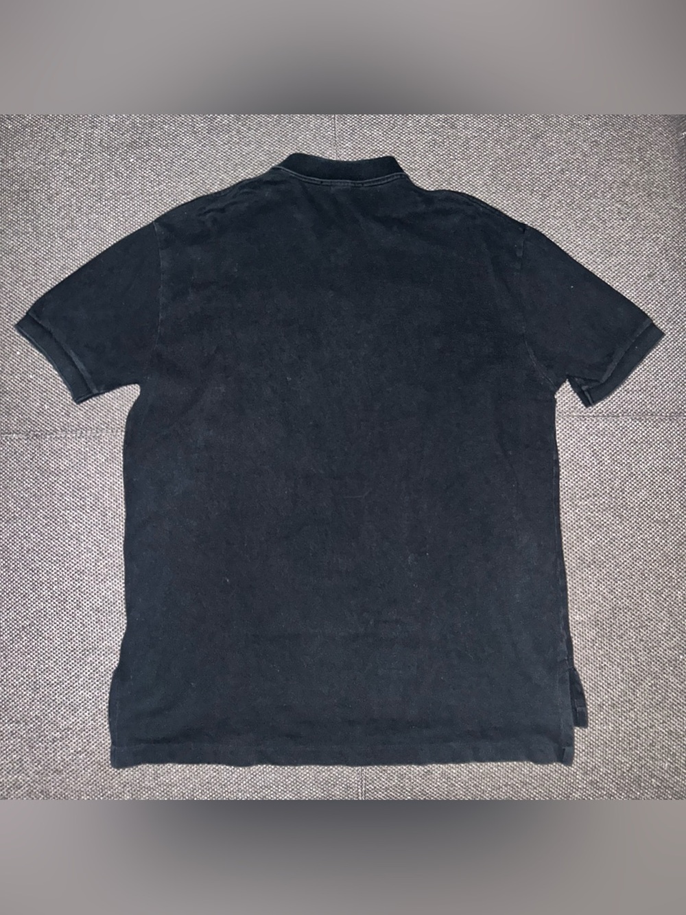 90s Polo by Ralph Lauren Sun Faded Black Short-Sleeve Cotton Polo Shirt Red Pony - Picture 6 of 6